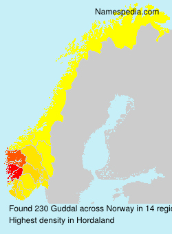 Surname Guddal in Norway Surname Guddal in Norway