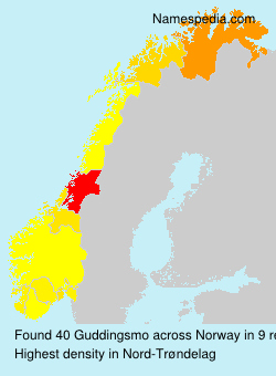 Surname Guddingsmo in Norway Surname Guddingsmo in Norway
