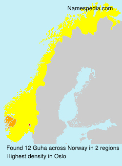 Surname Guha in Norway Surname Guha in Norway