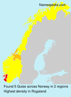 Surname Guise in Norway Surname Guise in Norway