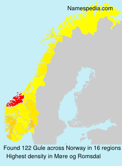 Surname Gule in Norway Surname Gule in Norway