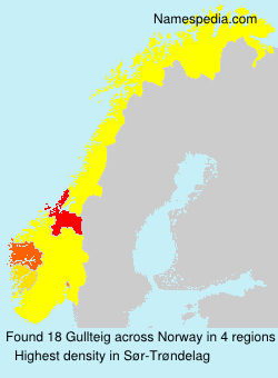 Surname Gullteig in Norway Surname Gullteig in Norway