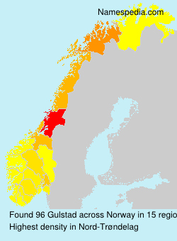 Surname Gulstad in Norway Surname Gulstad in Norway