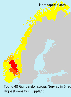 Surname Gundersby in Norway Surname Gundersby in Norway