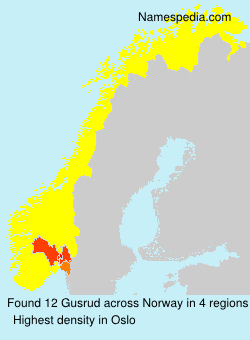 Surname Gusrud in Norway Surname Gusrud in Norway