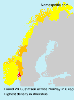 Surname Gustafsen in Norway Surname Gustafsen in Norway