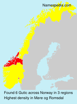 Surname Gutic in Norway Surname Gutic in Norway