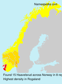 Surname Haavelsrud in Norway Surname Haavelsrud in Norway