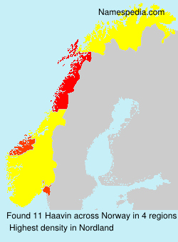 Surname Haavin in Norway Surname Haavin in Norway