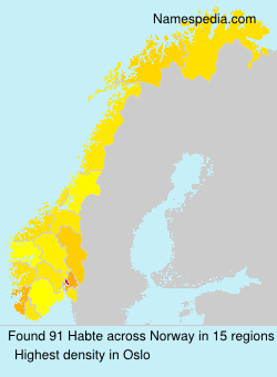 Surname Habte in Norway
