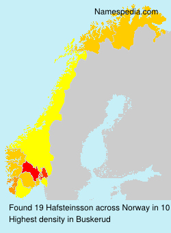 Surname Hafsteinsson in Norway Surname Hafsteinsson in Norway