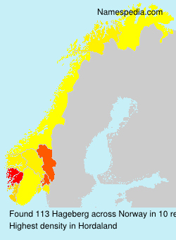Surname Hageberg in Norway Surname Hageberg in Norway