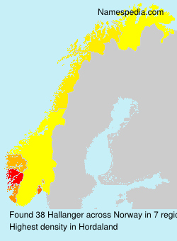 Surname Hallanger in Norway Surname Hallanger in Norway