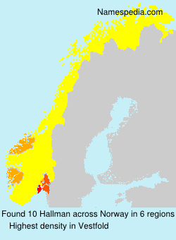 Surname Hallman in Norway Surname Hallman in Norway