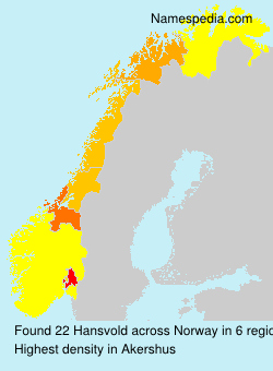 Surname Hansvold in Norway Surname Hansvold in Norway