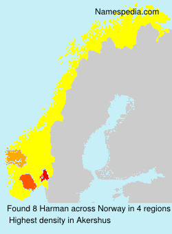 Surname Harman in Norway Surname Harman in Norway
