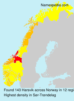 Surname Harsvik in Norway Surname Harsvik in Norway