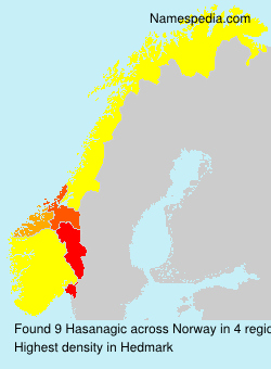 Surname Hasanagic in Norway Surname Hasanagic in Norway