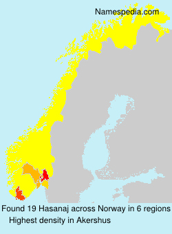 Surname Hasanaj in Norway Surname Hasanaj in Norway