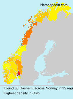 Surname Hashemi in Norway Surname Hashemi in Norway