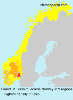 Surname Hashimi in Norway Surname Hashimi in Norway