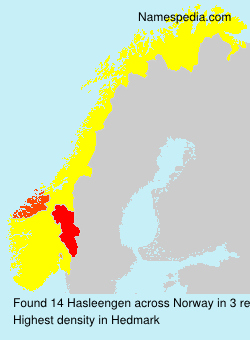 Surname Hasleengen in Norway Surname Hasleengen in Norway