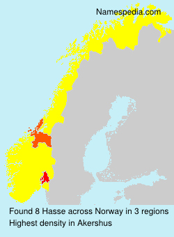 Familiennamen Hasse - Norway