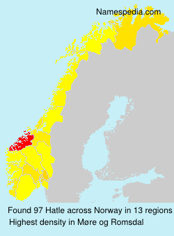Surname Hatle in Norway Surname Hatle in Norway