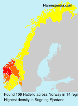 Surname Hatlelid in Norway
