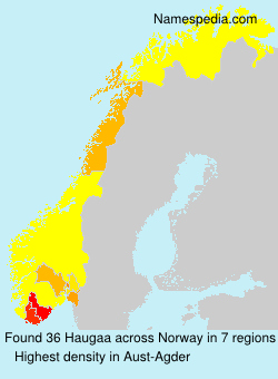 Surname Haugaa in Norway Surname Haugaa in Norway