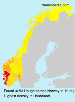 Surname Hauge in Norway Surname Hauge in Norway