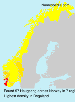 Surname Haugseng in Norway Surname Haugseng in Norway