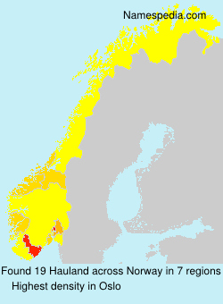 Surname Hauland in Norway Surname Hauland in Norway