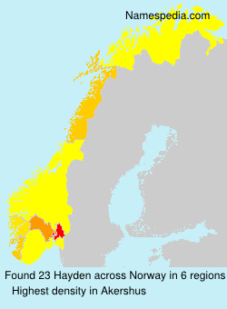 Surname Hayden in Norway