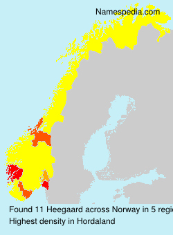 Surname Heegaard in Norway Surname Heegaard in Norway
