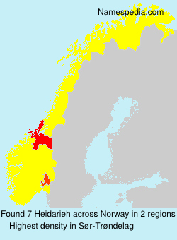 Surname Heidarieh in Norway Surname Heidarieh in Norway