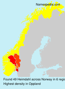 Surname Heimdahl in Norway Surname Heimdahl in Norway