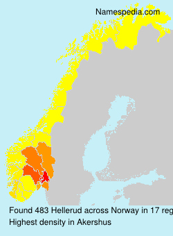 Surname Hellerud in Norway