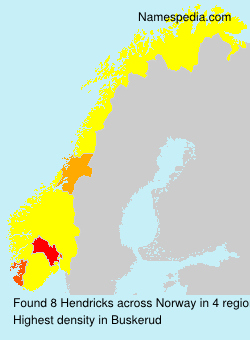 Surname Hendricks in Norway Surname Hendricks in Norway