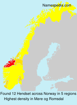 Surname Hendset in Norway Surname Hendset in Norway