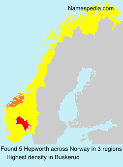 Surname Hepworth in Norway