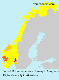 Surname Herbst in Norway Surname Herbst in Norway