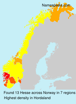 Surname Hesse in Norway Surname Hesse in Norway