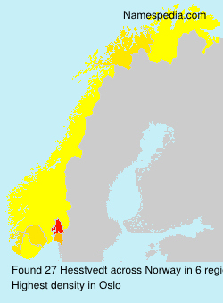 Surname Hesstvedt in Norway Surname Hesstvedt in Norway
