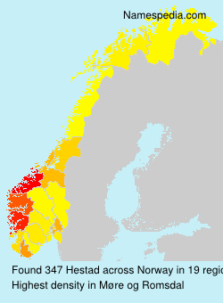 Surname Hestad in Norway Surname Hestad in Norway