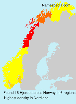 Surname Hjerde in Norway Surname Hjerde in Norway