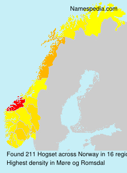 Surname Hogset in Norway Surname Hogset in Norway