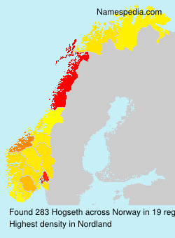 Surname Hogseth in Norway Surname Hogseth in Norway