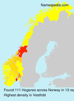Surname Hogsnes in Norway Surname Hogsnes in Norway