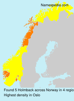 Surname Holmback in Norway Surname Holmback in Norway